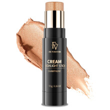 Highlighter Stick, Blendable & Long Lasting Highlight Stick with Natural Finish, Shimmer Face Highlighter Makeup for Glowing Skin & Eyeshadow, Cruelty
