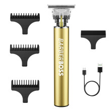 Cordless Beard & Hair Trimmer for Men, Lightweight T-Blade Clipper, 3 Guide Combs, Men’s Detail Groomer, USB Rechargeable Grooming Tool for Face &