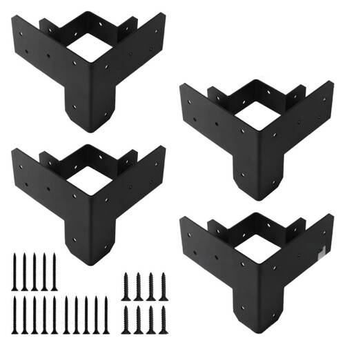 4 PCS Workbench Brackets Kit 3-Way Workbench Corner Brackets DIY Workbench Kit for Custom Workbench Work Table