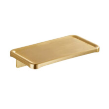 Suporte de Toalhas Dourado Escovado, Suporte de Parede em Alumínio Espacial para Banheiro, para Toalhas e Escova de Vaso Sanitário