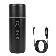 Intelligenter Auto-Heizbecher 500 Ml 12 V/24 V Tragbarer Reise-Wasserkocher mit OLED-Display