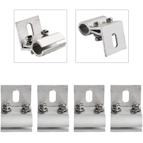 8pcs Solar Panel Mounting Bracket Solar PV Panel Roof Tile Clamp Aluminum Clamps for PV Module Racking with Fixation