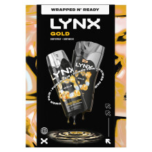 Gold Duo Gift Set for Him, Oud Wood and Vanilla Scent, Full-Size Body Wash and Deodorant Spray, 48H Freshness with Zinc Technology, Aluminium Free