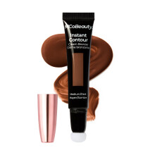 - Instant Contour Cream Bronzer - Medium to Dark Shade - Cream Contour Stick with In-Built Cushion Applicator for Cheekbones and Face Contour