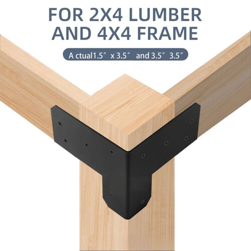 4 PCS Workbench Brackets Kit 3-Way Workbench Corner Brackets DIY Workbench Kit for Custom Workbench Work Table