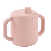 Baby Training Cup, Toddler – Bottle & Cup Function, 100% Silicone, Wide Handles for Easy Grip, Ergonomic Design, Soft Spout – Cotton Candy
