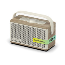 Classic Aura Portable Bluetooth Speaker 40W with 5000mAh Battery, Powerbank Function, Ambient Light, 30h Playtime, USB-C, AUX, IPX2 Splashproof –