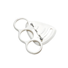 Phone Ring Holder Thin Collapsible Self-Adhesive Finger Grip Stand for Phone Cases, Tablets & Smartphones White