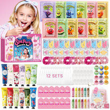 121Pcs Pamper Party Supplies Set–12 Complete Spa&Pamper Kits for Face/Lip/Eye/Hand/Foot Care with Party Favours&Gift Set,Ideal for