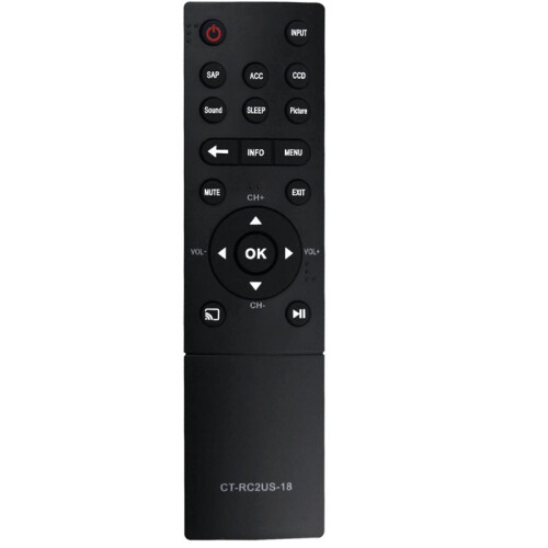 Replace CT-RC2US-18 Remote Control for  TV CT-RC2US-18 Remote Control