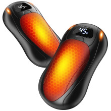 Rechargeable Hand Warmers 2 Pack, LED Display, Slim & Lightweight with Magnetic Design, Adjustable Temp 35-55?, 6000mAh, Up to 12 Hours - Perfect for