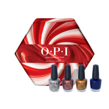 Nail Lacquer Good Enough to Treat Mini Pack - Smudge Resistant & Long-Lasting Nail Polish - with OPI Pro-Wide Brush (4x3.75ml)