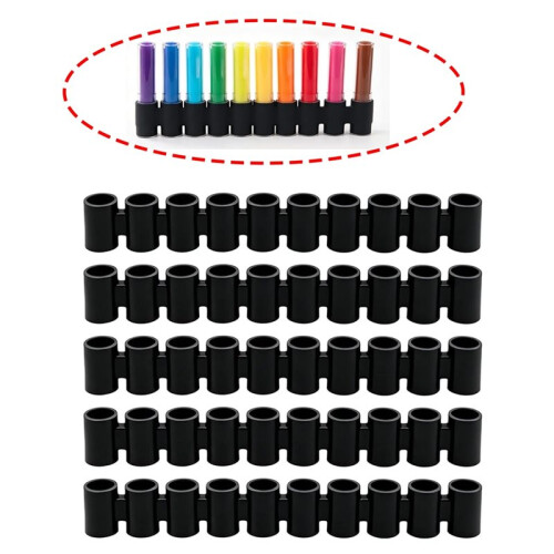 Pencil Cap  Holder Organizer 5 Pack Cap Storage,  Cap Rack for Broad Tip Markers 1