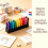 Pencil Cap  Holder Organizer 5 Pack Cap Storage,  Cap Rack for Broad Tip Markers 5