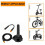 Full Twist Throttle 3 Pin, for  Style Ebike Throttle 12V-72V, Plug Adapter Cable for Macfox X1 1