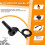 Full Twist Throttle 3 Pin, for  Style Ebike Throttle 12V-72V, Plug Adapter Cable for Macfox X1 7