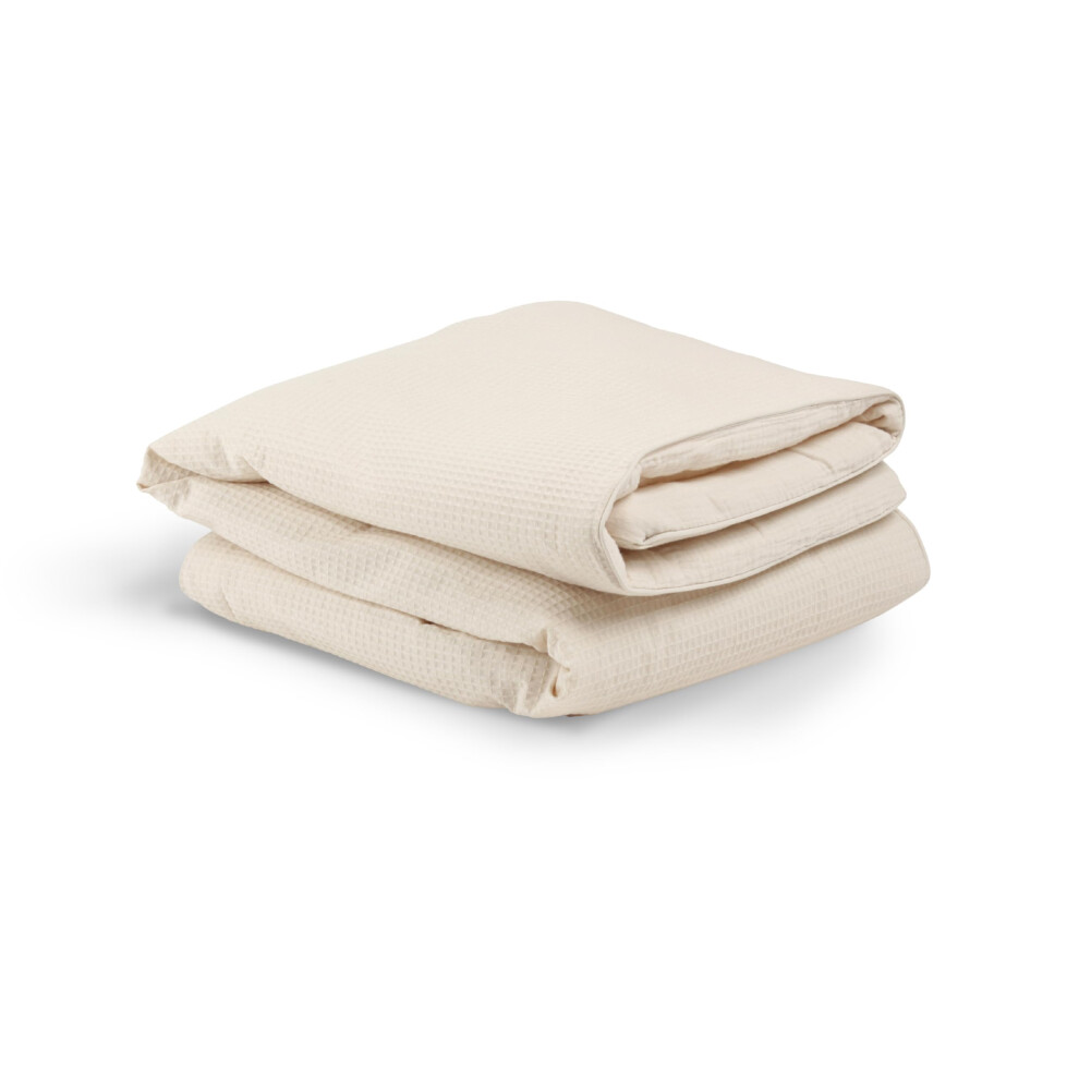 Cuddleco Premium Cot Bed Quilt In Cashmere Waffle - 125 X 100Cm Toddler Duvet For Cosy Cot Bed Bedding, Soft & Comfortable Duvet For Boys And Girls - Ideal - Image 5