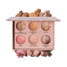 LAURA GELLER Baked Icons Complete Full Face Palette, Tan | All-in-One Makeup Palette with Baked Foundations, Blush, Bronzer, Highlighter, Eyeshadows |