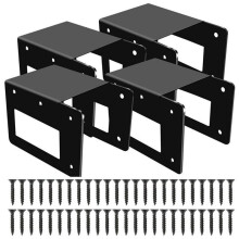 Suporte para Lenha, Conjunto com 4 Unidades, Resistente, com Revestimento em Pó, para Uso Interno e Externo. Ideal para Armazenar Lenha Na Lareira.
