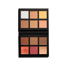Mini Make Face Multi-Use Complexion Palette (Medium - Tan), Cream and Powder Formula, Eyes Lips Face, Travel-Size, Concealing Correcting Sculpting