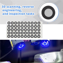 1000 Puntos de Escaneo 3D. Marcas de Puntos. Escáner 3D Portátil. Refleja el Punto Objetivo en el Interior y 6 en el Exterior. Reflectivo de 10 mm.
