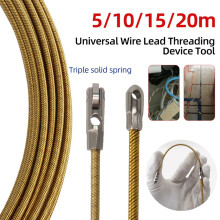 Universal Wire Lead Threading Device Tool Rope Pulling Device for Electricians with Pulley Threading of Cable Wire, 5M