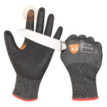 Level 9 Cut Resistant Safety Work Gloves, High Protection Cutting Proof Chainsaw Gloves with Reinforced Thumb, Non Slip, Durable, Touch-screen (1 Pair
