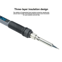 Portable Soldering Iron 90W 180-500 Adjustable with Digital Display 20S Quick Heat- Welding Tools Kit EU Plug