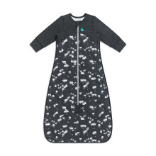 Sleep Bag Extra Warm, 6-18M, Charcoal, 3.5 TOG for Cold Temperatures (below 16C), Long Sleeve Wearable Blanket, Built-In Quilt, Machine Washable