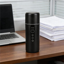 Intelligenter Auto-Heizbecher 500 Ml 12 V/24 V Tragbarer Reise-Wasserkocher mit OLED-Display