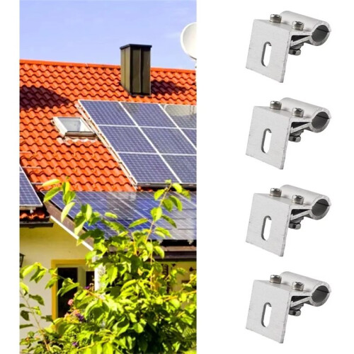 8pcs Solar Panel Mounting Bracket Solar PV Panel Roof Tile Clamp Aluminum Clamps for PV Module Racking with Fixation 1