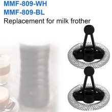 4 Pièces de Rechange pour Mousseur à Lait Électrique pour Secura MMF-809-WH et MMF-809-BL : Fouets et Anneaux à Ressort