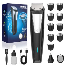 Beard Trimmer for Men, 3-in-1 Professional Hair Clippers & Grooming Kit Cordless Electric Razor Shaver with T-Blade Nose and Ear Hair Trimmer 9 Guide