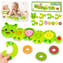 Montessori Wooden Toys for 1-2 Year Olds: Toddler Toys Gifts for 1-3 Year Old Girls 1st Birthday Baby Presents for Boys, Educational Preschool Puzzles