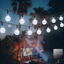 Solar Fairy Lights, 12M/39Ft 100LED Solar String Lights Waterproof, 8 Modes Indoor/Outdoor Decorative Garden Lights for Home Patio Gazebo Yard Wedding