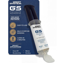 G/5 5 Minute Epoxy Glue Syringe - Strong Instant Adhesive Resin for Metal, Wood & More - 2 Part Epoxy Resin for Quick Repairs - Great for Small fixes