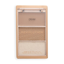Revolution The Bronze Icon, Highly Pigmented Bronzer Makeup Palette, Infused with Hyaluronic Acid for Glowing, Hydrated Skin, Divine Fair, 10g