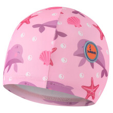 Baby Swim Cap – Toddler & Kids Swimming Cap for Pool & Swimming Lessons, Boys and Girls (0-12 Months, Pink Dolphin)