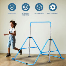 Kid Adjustable Horizontal Bars Gymnastics Training Bar Sport Kids Gym Equipment
