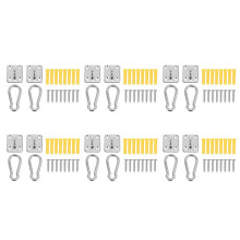 12 Ensembles de Crochets En U En Forme de U pour Montage Mural Au Plafond Suspendu Hamac Multifonctions Robuste pour Hamac Crochet de Fixation pour