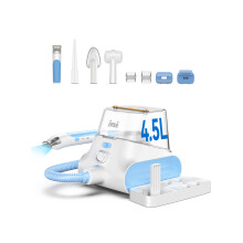 INSE Kit de toilettage pour chien P30, Aspirateur ultra-silencieux 400W, Boîte à poussière 4,5L, Blanc