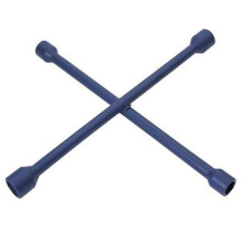4-Way Wheel Nut Removal Wrench | Wheel Cross Brace 17mm/19mm/21mm/22mm | Automotive Mechanics Hand Tools | 36005, Blue