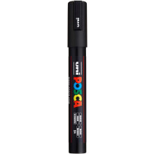 poscablack5m Posca Marker with Medium Bullet Tip - Black