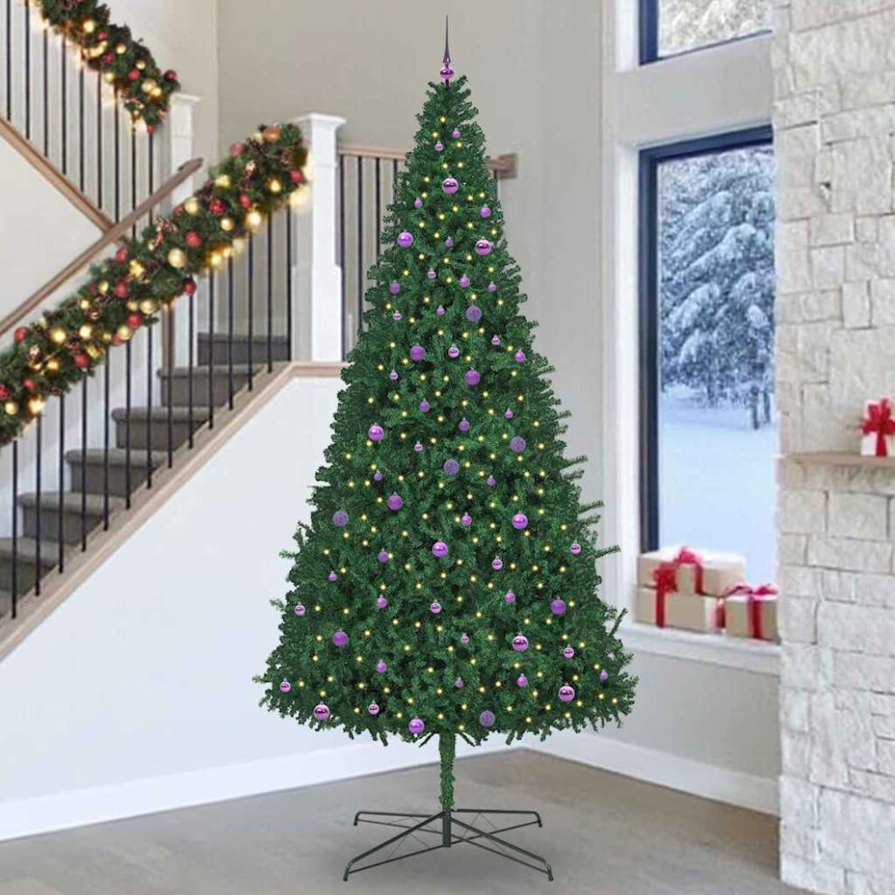 B&Q - Christmas Tree With Decorative String Lights Green 400 Cm Pvc - Image 2
