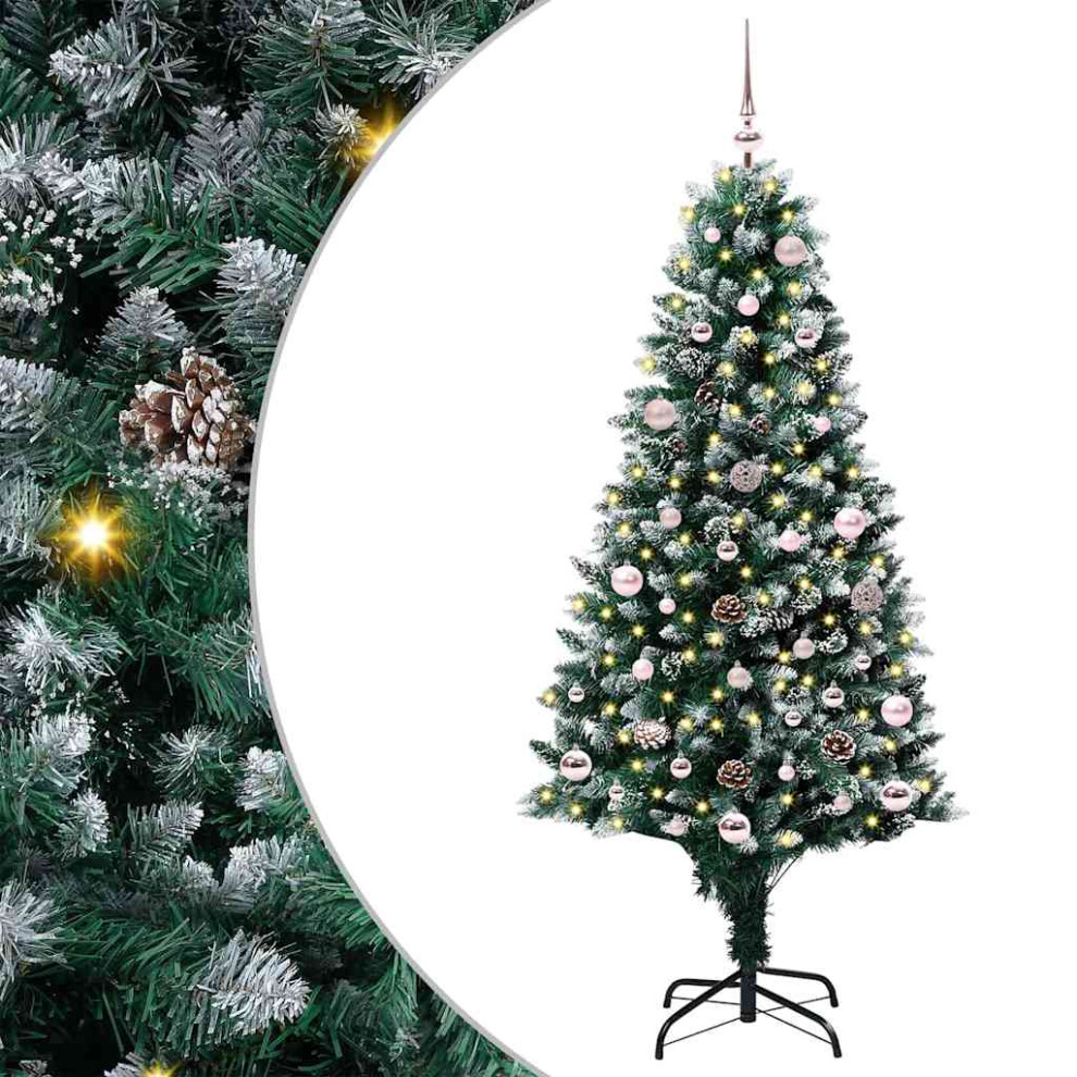 Vidaxl Artificial Christmas Tree With 150 Leds With Stand Green 150 Cm