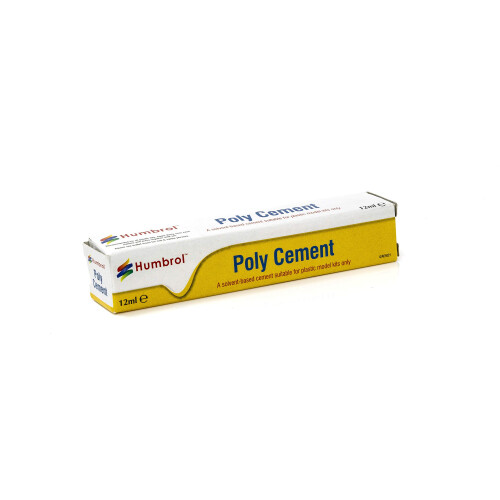 Humbrol AE4021 12ml Poly Cement Tube - Clear quick dry plastic glue for model making 2