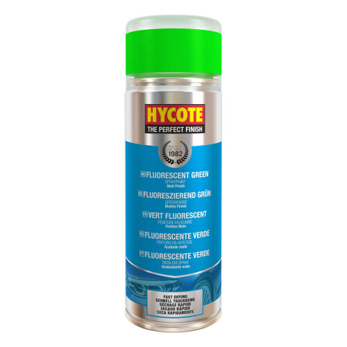 HYCOTE Fast Drying Aerosol Car Spray Paint, Fluorescent Green, 400 ml