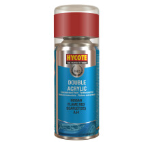 Double Acrylic Aerosol Car Spray Paint, Nissan - Flame Red, 150 ml