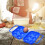 Portable Folding Plastic Egg Carrier Holder Storage Container for 6 Eggs - Blue 3