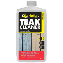 Premium Teak Cleaner - Restore, Renew & Refresh Old Weathered Gray Teak Furniture & Other Fine Woods - Step 1-1L